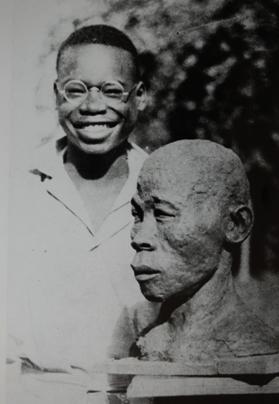 Gregory Maloba as a student. He was the first President of the Craftsman's Guild and designer of the Independence Monument. MTSIFA, Makerere University, Kampala Uganda. 
