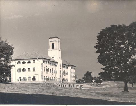 Main Building, Makerere University, Kampala Uganda. Completed in 1941. View from South-East direction