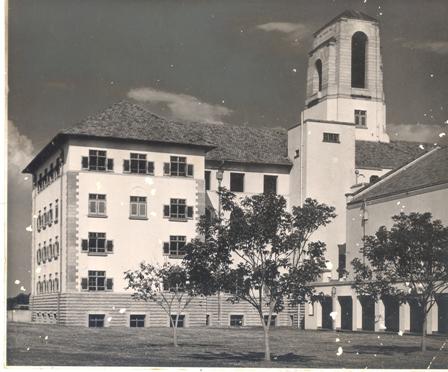 Main Building, Makerere University, Kampala Uganda. Completed in 1941. Rear View from West direction