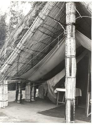 Beautiful traditional Reed and Thatch hand workmanship in Kigezi as captured during Sir Fredrick Crawford's tour in August 1959