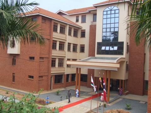 A view from the front, Faculty of Technology Extension, Makerere University, Kampala Uganda launched on 14th August 2009