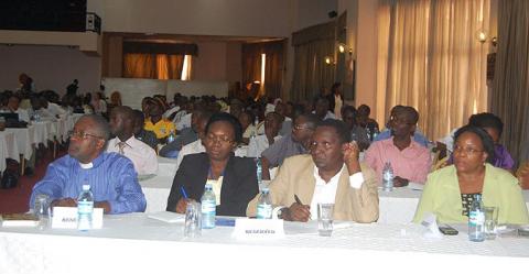 Part of the audience at the Makerere School of Public Health (MakSPH), CHS/CDC organised Public Debate on 23rd August 2012, Imperial Royale Hotel, Kampala Uganda.