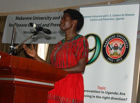 Ms. Milly Katana, National & International HIV activist, was on the oponents' bench at the Public Debate on 23rd August 2012, Imperial Royale Hotel, Kampala Uganda.