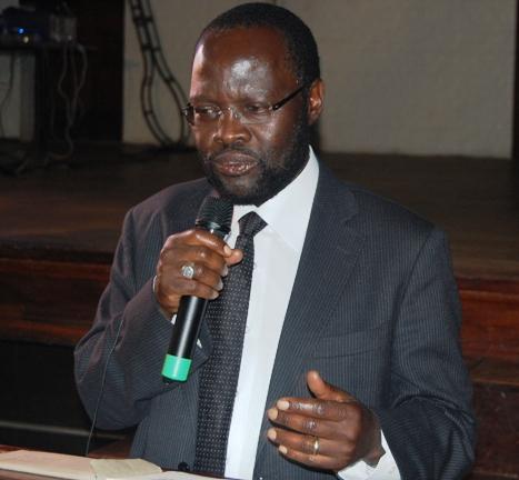 Hon. Prof. Peter Anyang' Nyong'o presents his paper on the Liberation of East African Women since Nyerere's Equality Call during the Re-launch of the Makerere Africa Lecture Series, 2nd December 2011, Makerere University, Kampala Uganda.