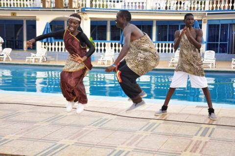 Entertainment by Students of the Department of Performing Arts and Film (PAF), CHUSS, Makerere University, Kampala Uganda, at NORHED Programme launch, Hotel Africana 6th March 2013.