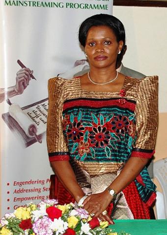 The Nnabagereka Her Royal Highness Sylvia Nagginda Luswata during her visit on 21st October 2011, Makerere University, Kampala Uganda.