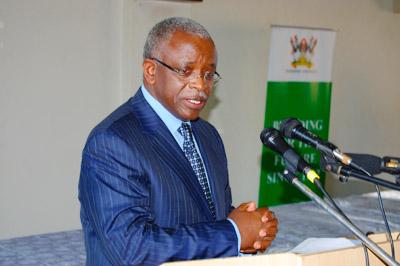 The Prime Minister Rt. Hon. Amama Mbabazi gives a keynote address.