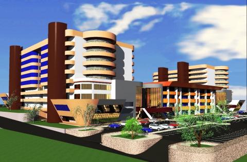 A Front View of the Proposed Students' Centre, Makerere University, Kampala Uganda.